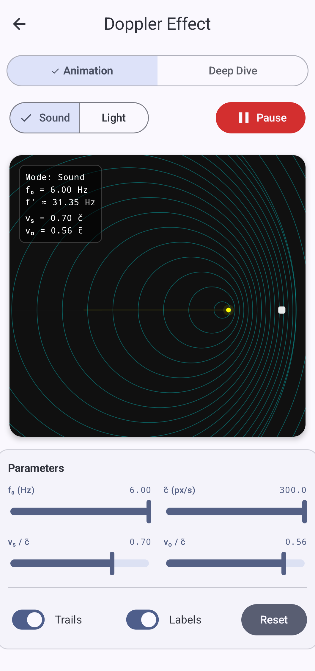 QLab simulation screenshot